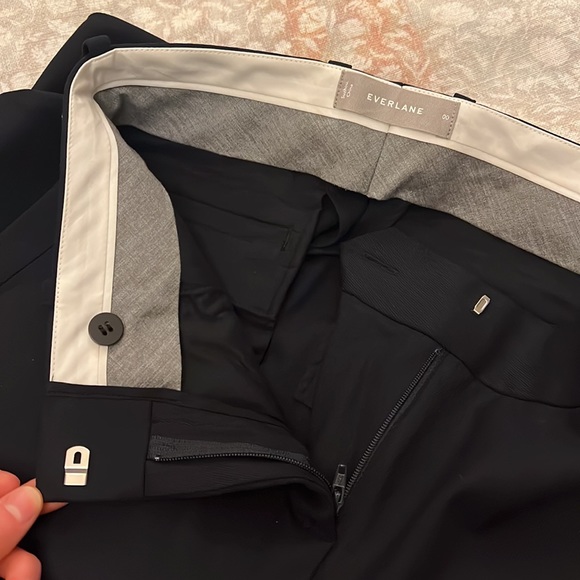 Everlane NWOT Slim Wool Pants in Navy, size 00 - Picture 7 of 8